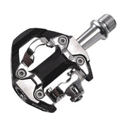 Exustar Pedali PR-50 ALLROAD CORSA in Alluminio Nero -Perno in CR-Mo 82x66mm