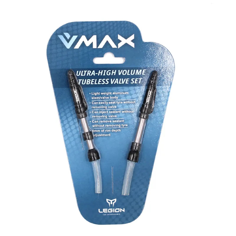 Legion Valvola Tubeless V-MAX  29-37mm in Alluminio (2 Pezzi)