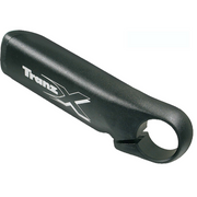TranzX Coppia Appendici manubrio Short monoblocco Alluminio 6061 tappo superiore ergonomico , Nero