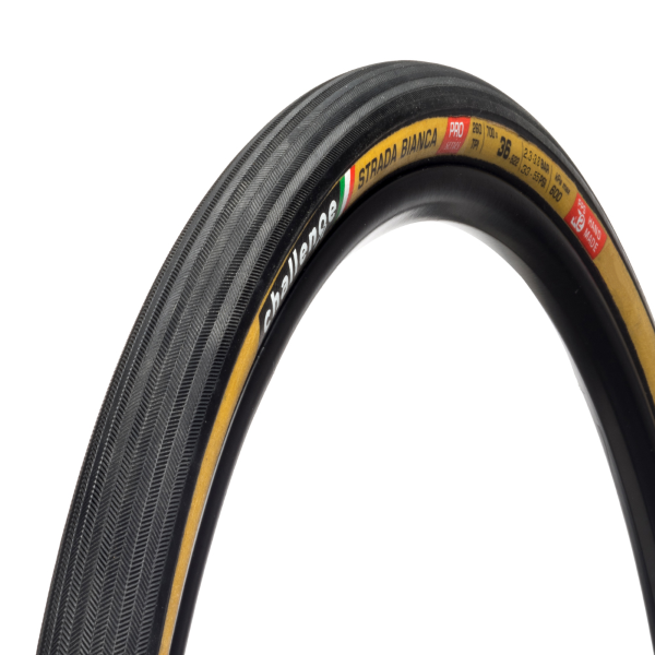 Challenge Copertone Handmade Strada Bianca Pro 700x36 Smartplus 260TPI Superpolyester Nero/Para