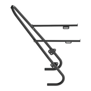 Tubus Portapacchi Anteriore Acciaio Tara Lowrider 26"-28" Nero