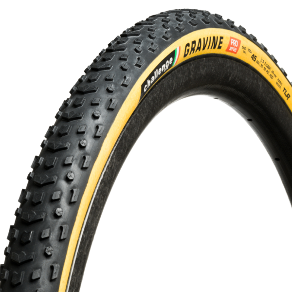Challenge Copertone Tubeless Ready Handmade Gravine Pro 700x45 Smartplus 260tpi Superpolyester TLR Nero/Para