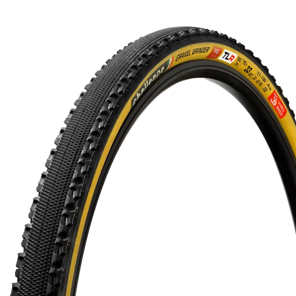 Challenge Copertone Tubeless Ready Handmade Gravel Grinder Pro 700x33 Smartplus 260TPI Superpolyester TLR Nero/Para