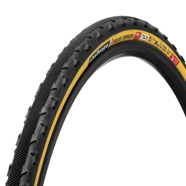 Challenge Copertone Tubeless Ready Handmade Gravel Grinder Pro 700x36 Smartplus 260TPI Superpolyester TLR Nero/Para