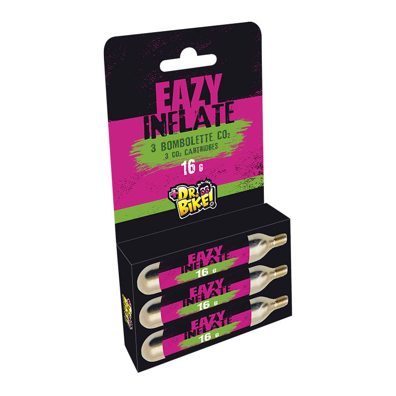 Dr.Bike Bomboletta CO2 EAZY INFLATE 16gr (Blister 3 Pezzi)