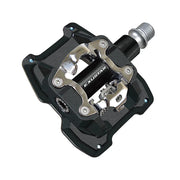 Exustar Pedali E-PM831 MTB in Alluminio 6061 Nero - Doppia Funzione 92x89mm