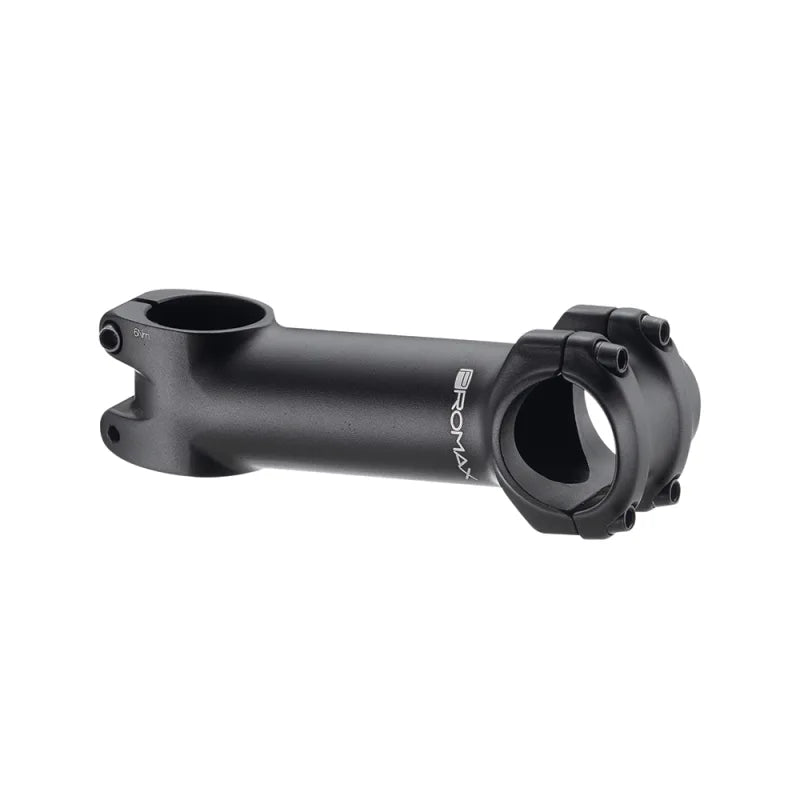 Promax Attacco Manubrio 35mm x 60mm in Alluminio Forgiato 0° Nero Opaco