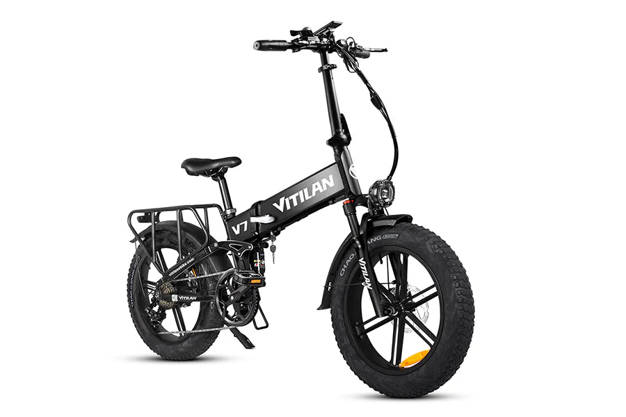 Vitilan Bici Elettrica Fat Bike V7 Full Sospension 250/750W