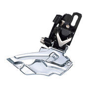 Microshift Deragliatore MTB 2x10V in Alluminio con Attacco Diretto Nero/Argento
