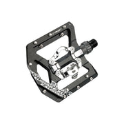 Exustar Pedali E-PM827 MTB in Alluminio Nero - Doppia Funzione 108x100mm