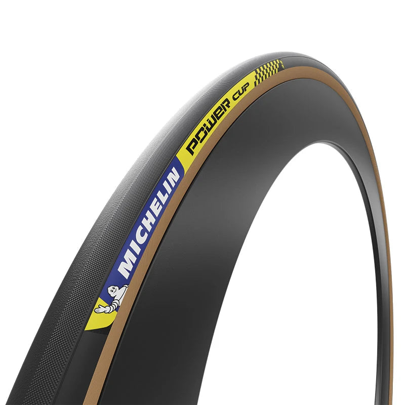 Michelin  Tubolare 700x25 POWER CUP ROAD Racing Line GUM-X Nero/Para