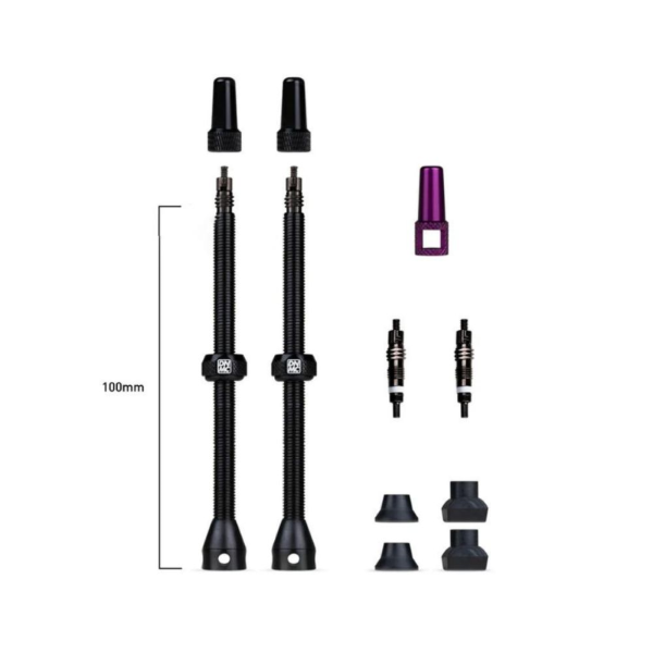 Dynamic Coppia Valvole Tubeless Barkeeper 10mm - Nero