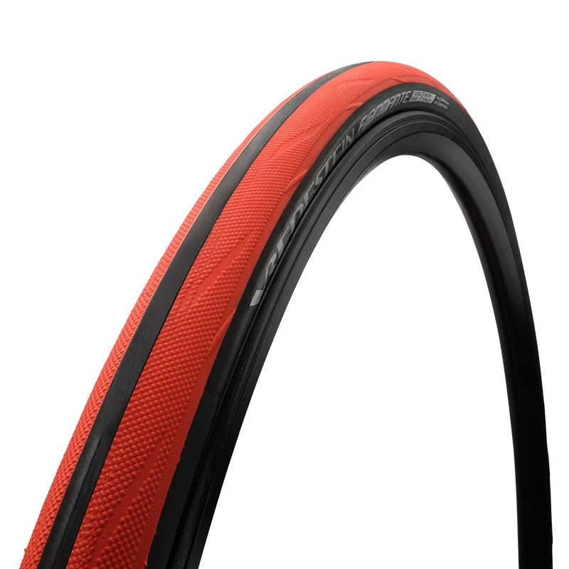 Vredestein Copertura 700x23 FIAMMANTE Tube Type Pieghevole Nero/Rosso