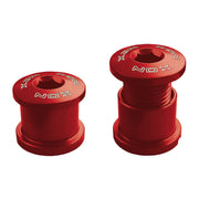 Xon Vite M8x6mm Chiusura Guarnitura in Alluminio Rosso - 4 Pezzi