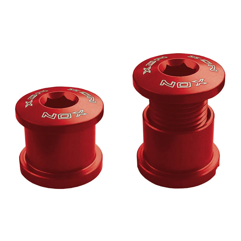 Xon Vite M8x6mm Chiusura Guarnitura in Alluminio Rosso - 4 Pezzi