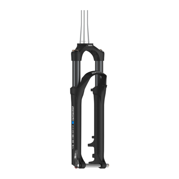 SrSuntour Forcella aria Mobie34 700C Disc 80mm Nero opaco 2CR PCS 15QLC32 100, Tapered 1" 1/8 - 1.5", Rake44
