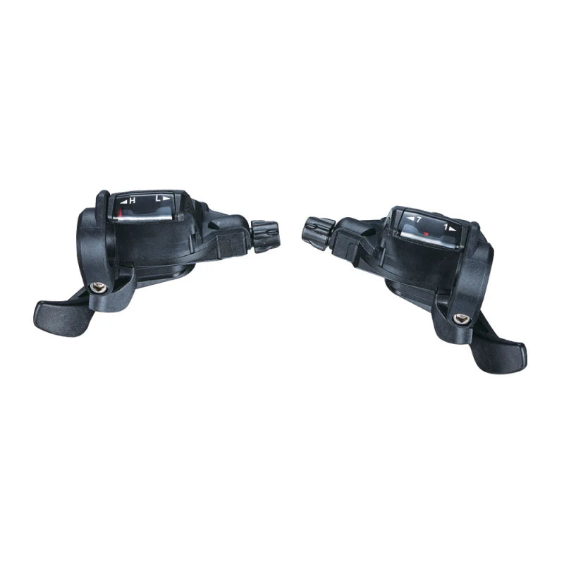Microshift Comandi Cambio MTB 3x7V Destro Indicizzato Nero (Coppia)