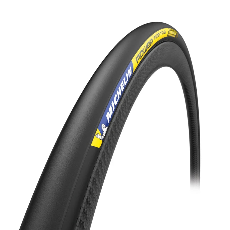 Michelin Copertura 700x25 POWER TIME TRIAL Tube Type Pieghevole Racing Nero