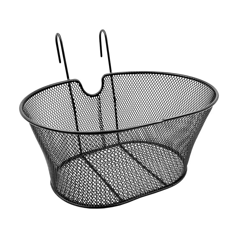 Mvtek Cestino Anteriore Ovale 30x18x39cm in Acciaio Maglia Fine Nero