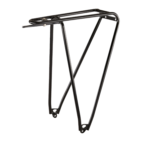 Tubus Portapacchi Posteriore Acciaio Fly Evo 26"-28" Nero