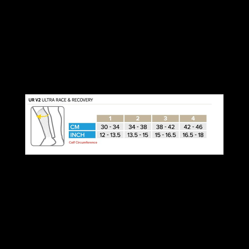 Compressport Gambaletto Calf UR2 Black