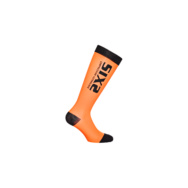Sixs Calze A Compressione Recovery Arancio/Nero