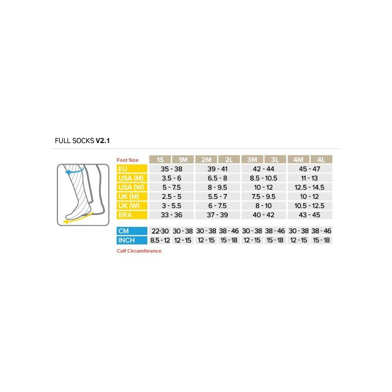 Compressport Calze Full Socks v2.1 White