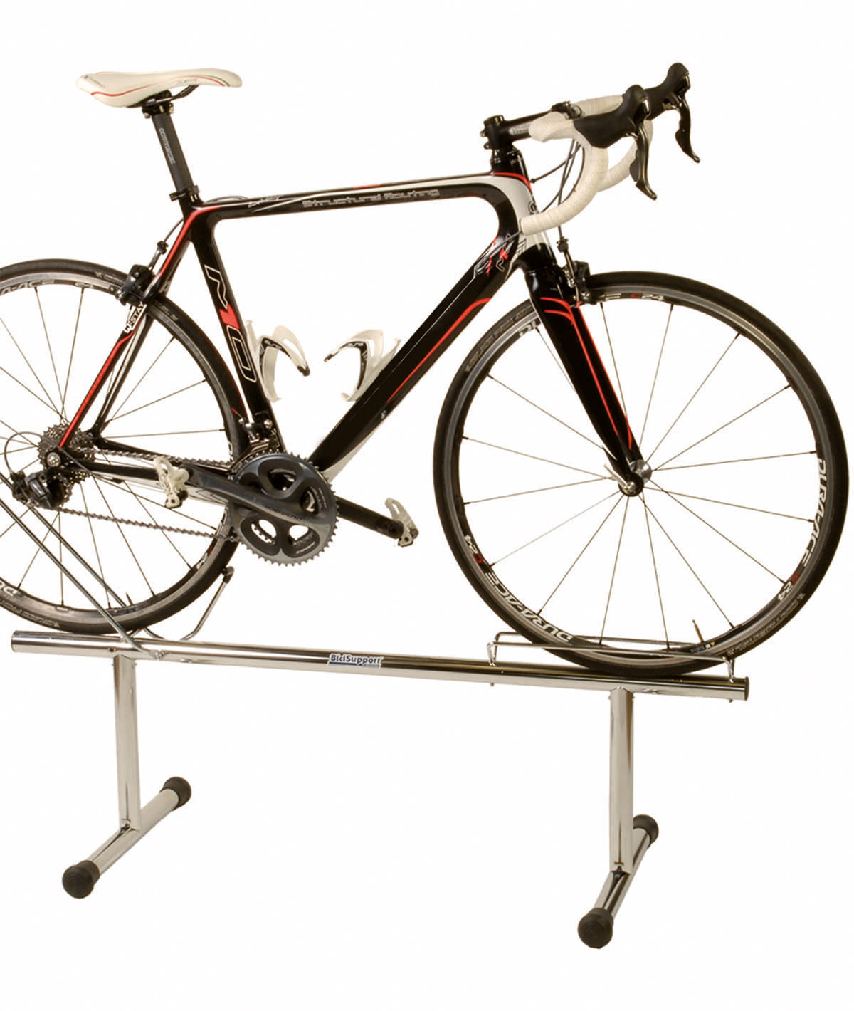 Bicisupport Espositore orizzontale per bici singola nero