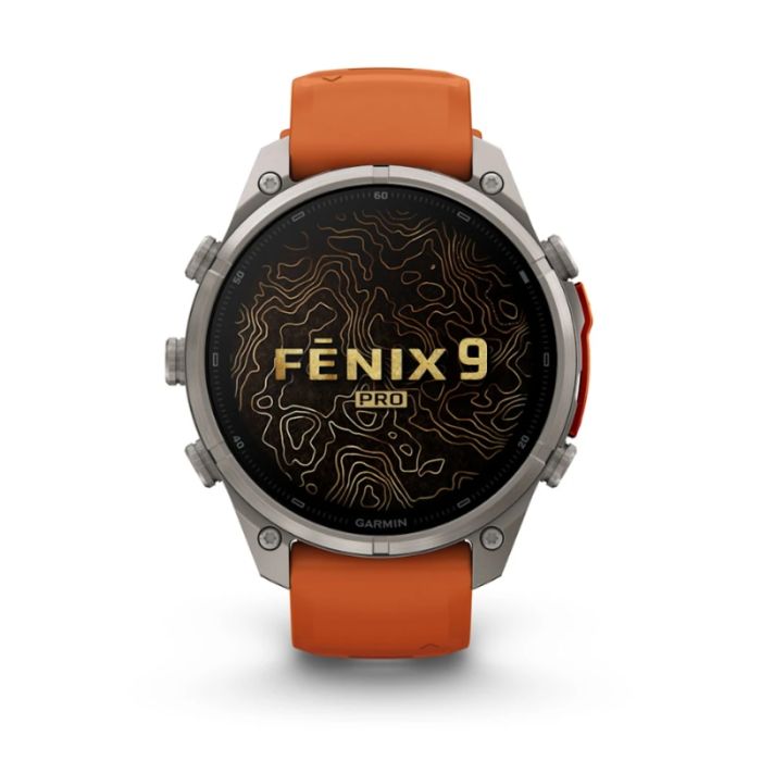 Garmin Fenix 9 Pro Amoled 47mm InReach Titanium cinturino Autumn