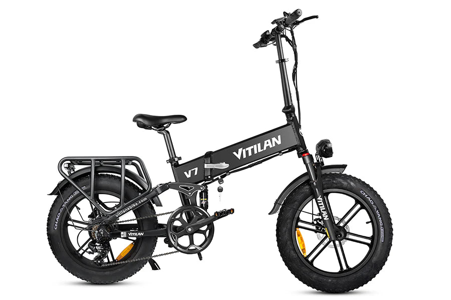 Vitilan Bici Elettrica Fat Bike V7 Full Sospension 250/750W