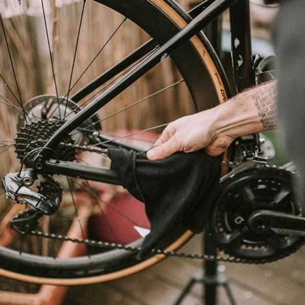 Dynamic Panno in Microfibra per pulizia Bici - Nero