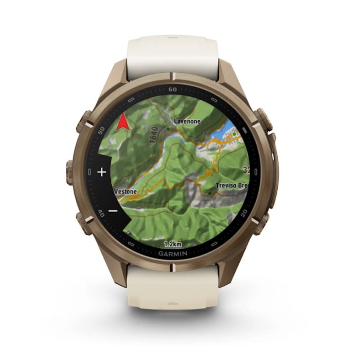 Garmin Fenix 9 Pro Amoled 43mm Oro cinturino Crema
