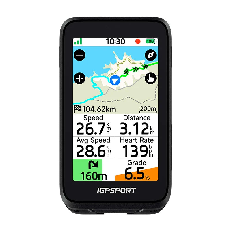 IGPSport Ciclocomputer GPS BINAVI AIR con Schermo 3" Touchscreen a Colori
