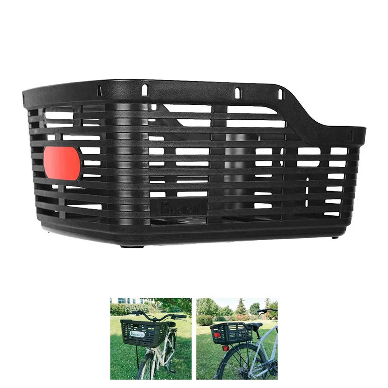 Bellelli Cestino Anteriore / Posteriore ZIGZAG 38x33x19cm in Plastica Nero