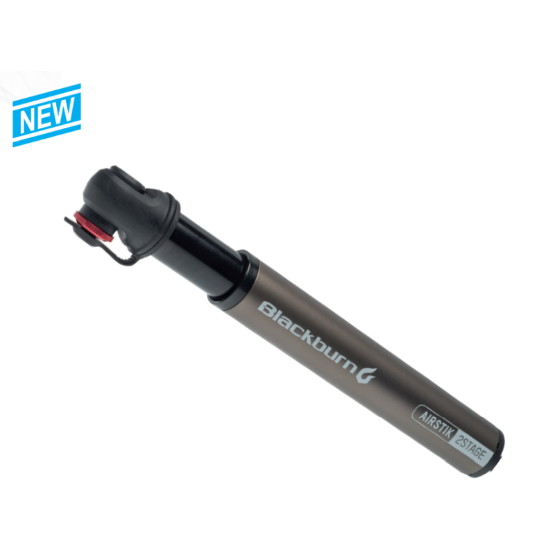 Blackburn Mini Pompa Airstick 2Stage 160 PSI Grigio Anod.