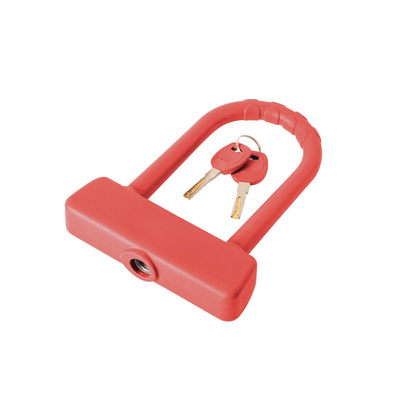 Rms Lucchetto U-Lock Silicone Rosso