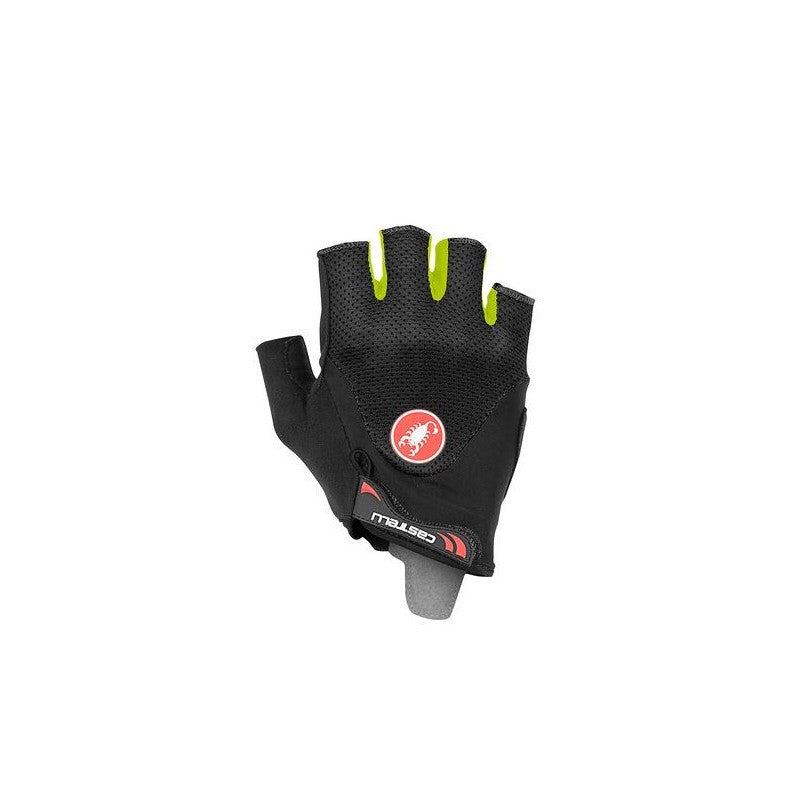 Castelli Guanti Arenberg Gel 2 Black/Yellow Fluo