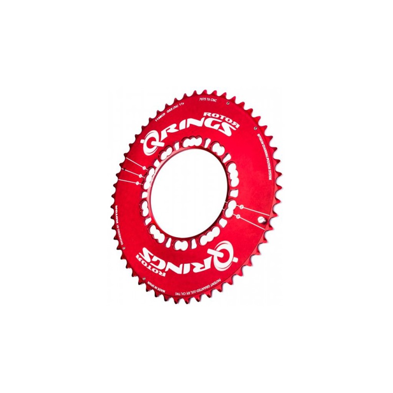 Rotor Corona Ovale Red Aero 110x5 52T