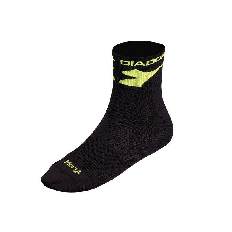 Diadora Calze Racing Nero/Giallo Fluo