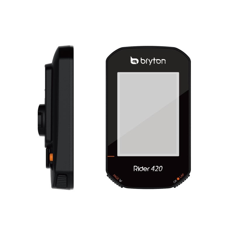 Bryton Ciclocomputer Rider GPS 420T + Fascia Cardio + Cadenza