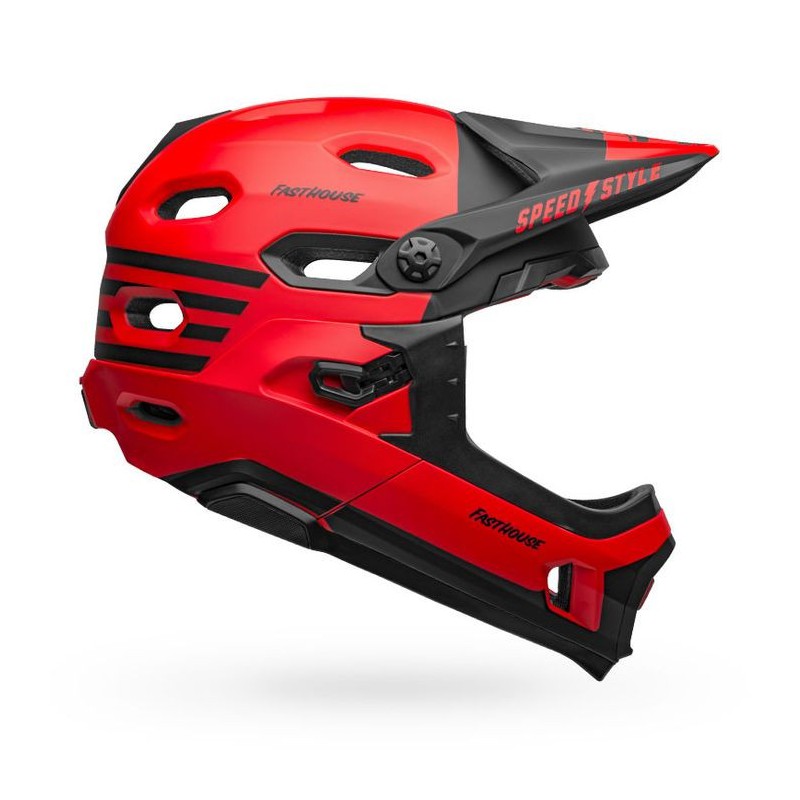 Bell Casco Super DH Flex Mips Fasthouse Matte Red/Black