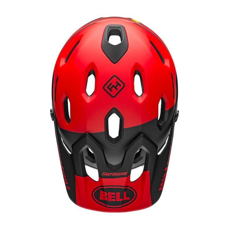 Bell Casco Super DH Flex Mips Fasthouse Matte Red/Black