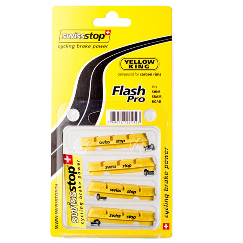 Swiss Stop Pattini Flash Pro Yellow King Carbonio