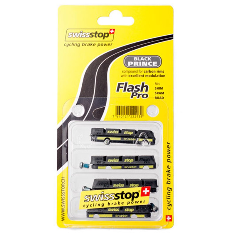 Swiss Stop Pattini Flash Pro Black Prince Carbonio