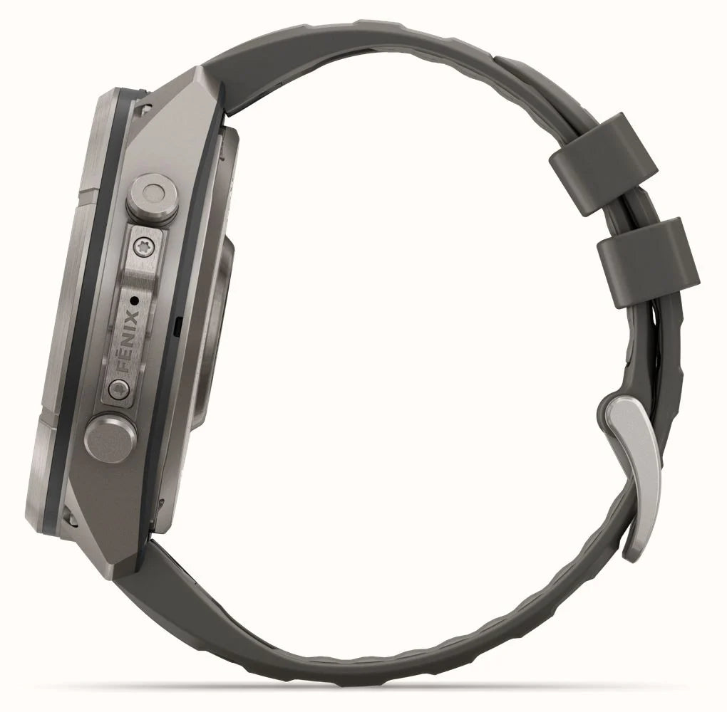 Garmin Fenix 9 Pro Solar 51mm InReach Titanium cinturino Grigio