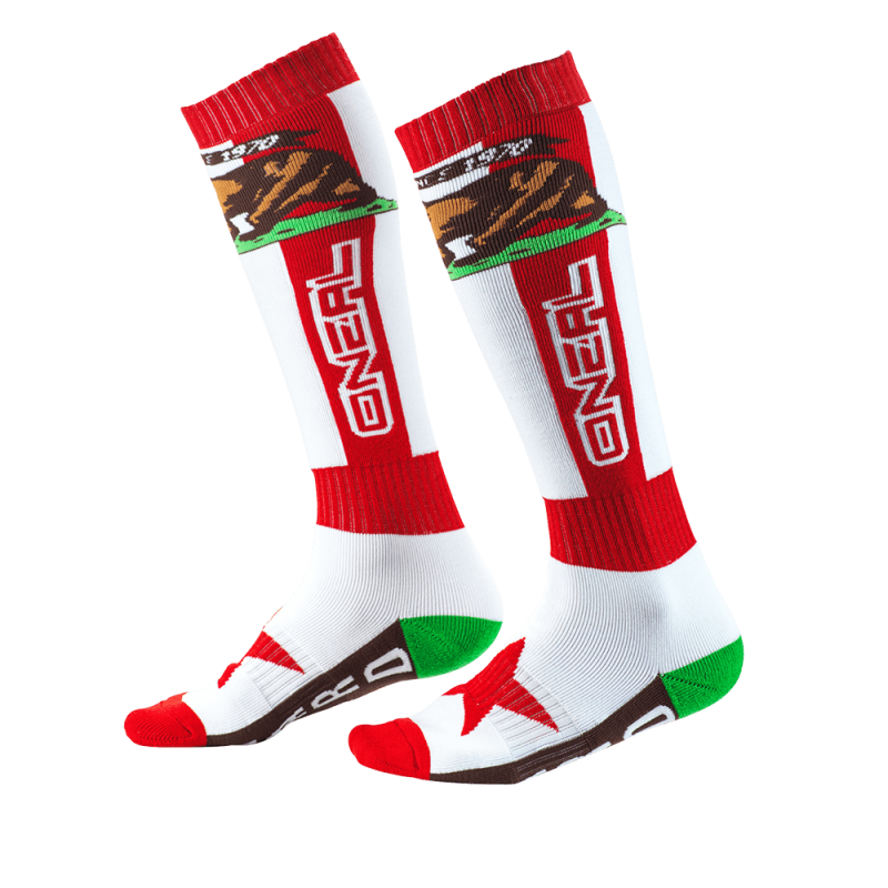 O'Neal Calzino Pro MX California Red/White/Brown