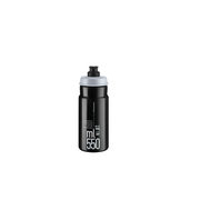 Elite Borraccia Jet Black - Grey Logo 550ml