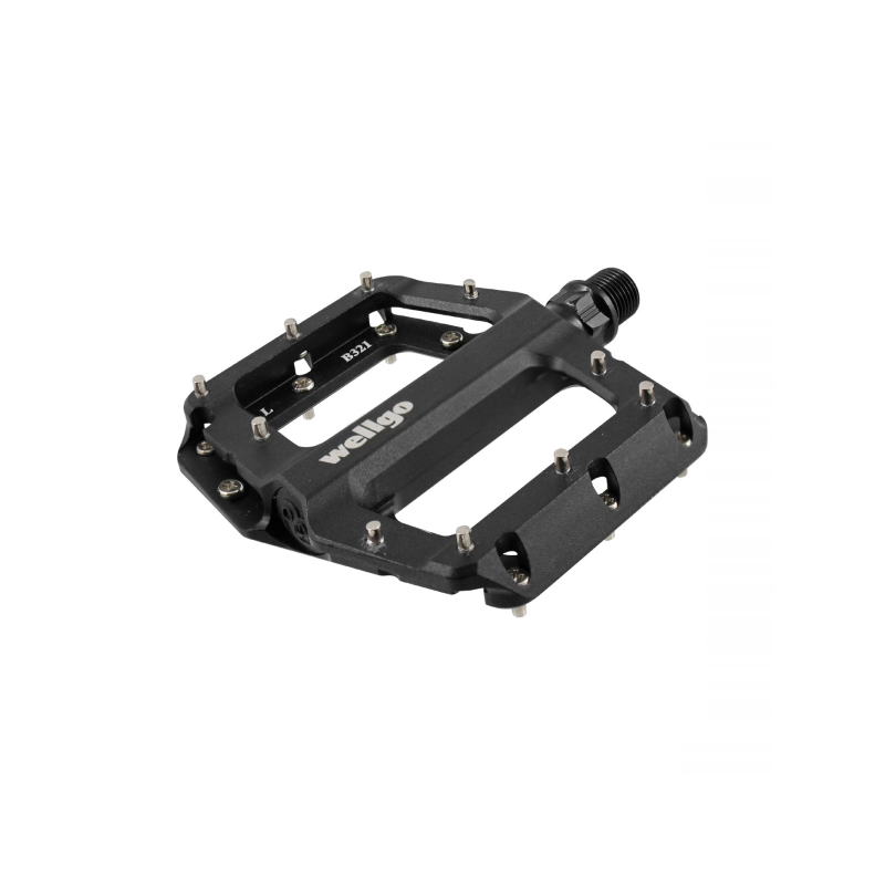 Wellgo Pedali Mtb Flat Black