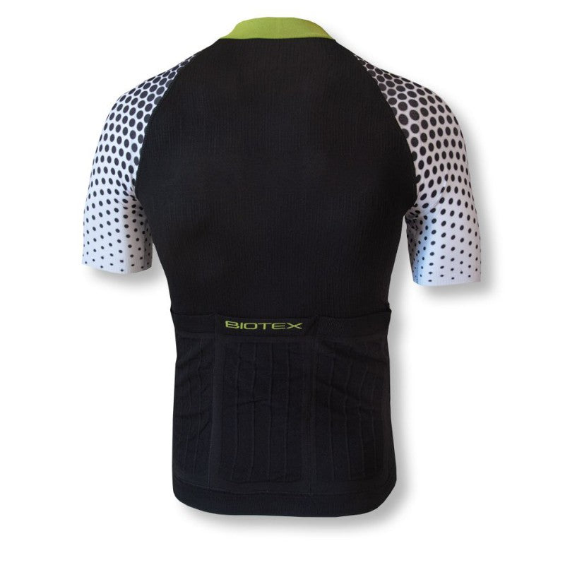 Biotex Maglia Maniche Corte Ultra Smart Pois Nero/Bianco