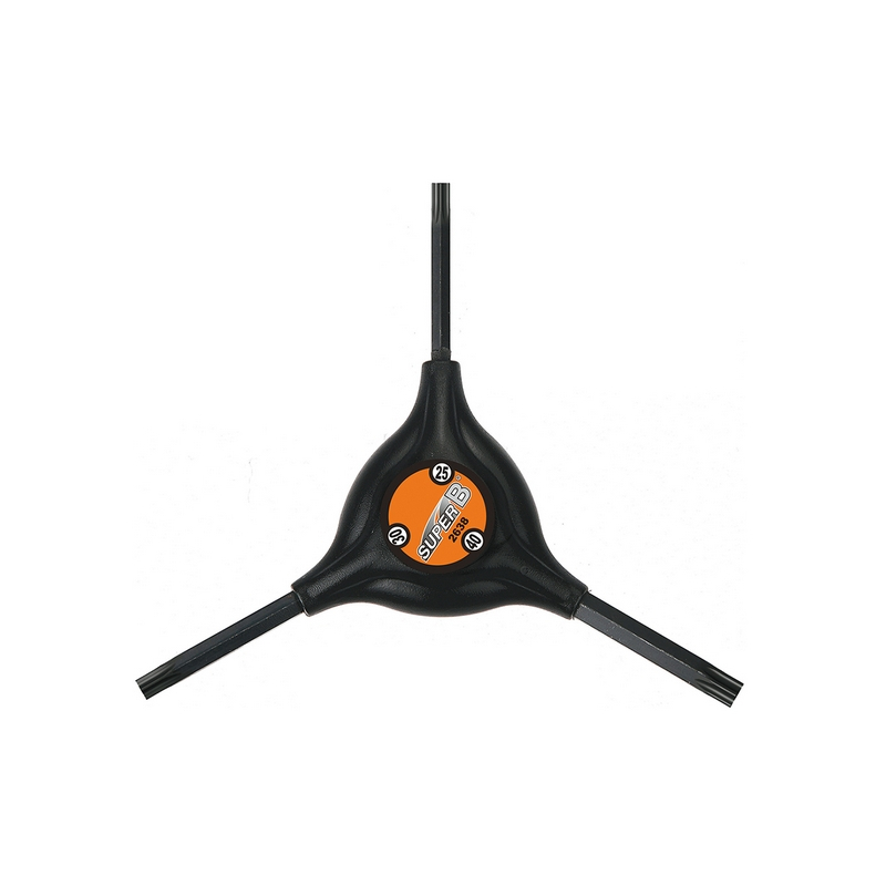 SuperB Chiave Multipla Torx 25-30-40mm Nera